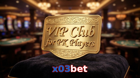 Main screen of X03bet vip page for PK players